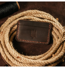 Картхолдер коричневий Тризуб