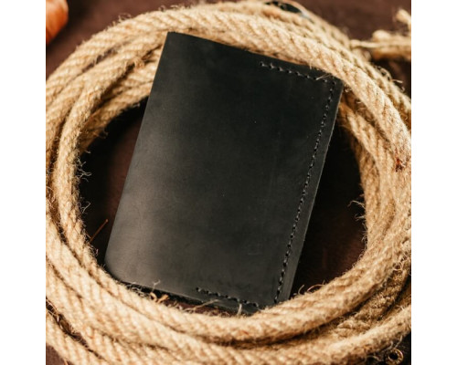 Чоловіча обкладинка на паспорт чорна