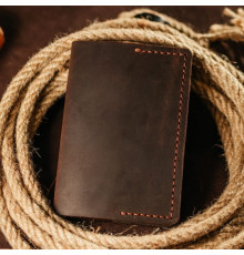 Чоловіча обкладинка на паспорт коричнева