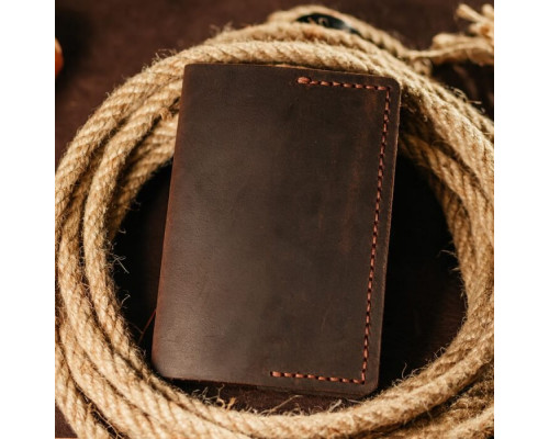 Чоловіча обкладинка на паспорт коричнева