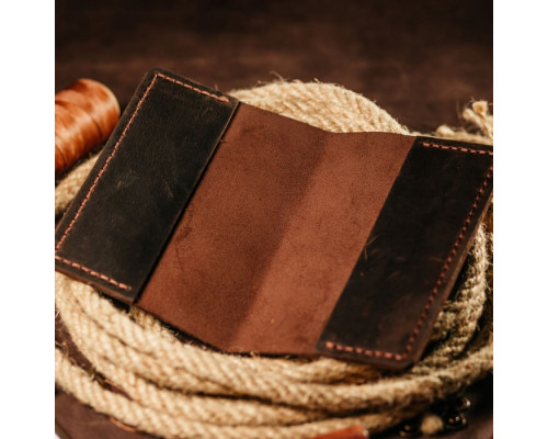 Чоловіча обкладинка на паспорт коричнева