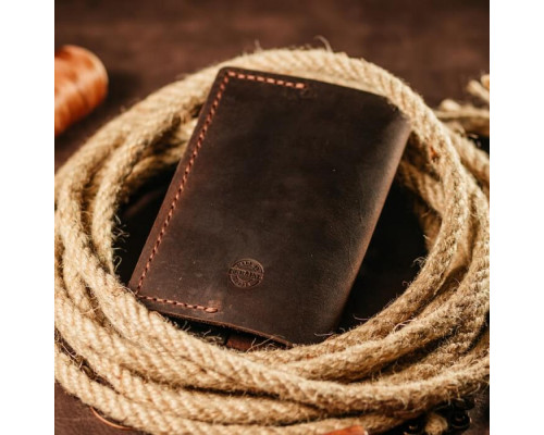 Чоловіча обкладинка на паспорт коричнева
