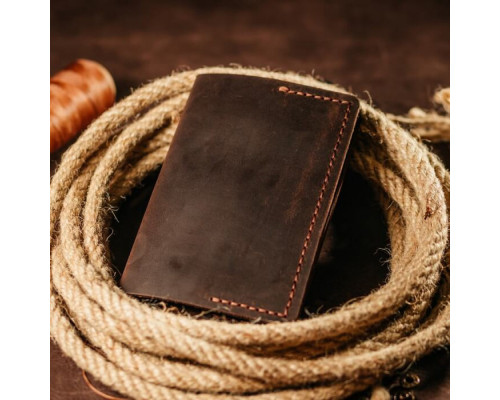 Чоловіча обкладинка на паспорт коричнева