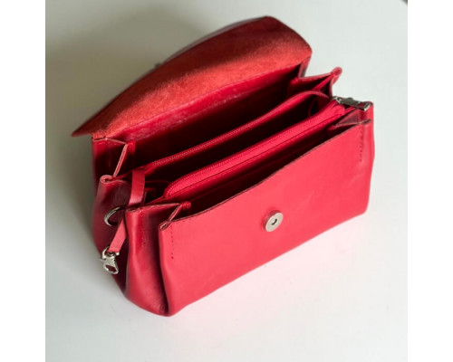 Жіноча сумка Невада червона глянець