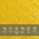 3D панель самоклеющаяся 700x770x7мм кирпич Желтый (010-7) SW-00000049