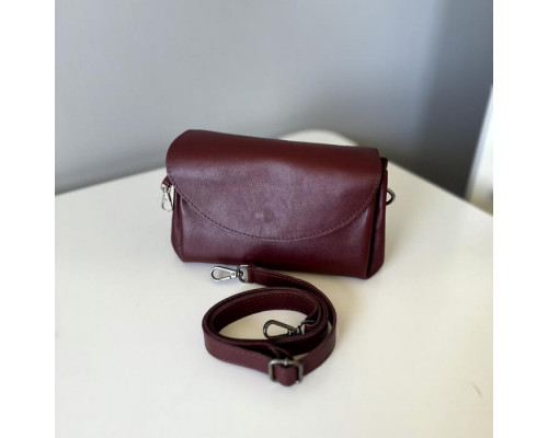 Жіноча сумка Невада бургунді глянець