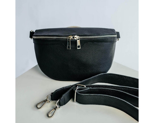 Жіноча сумка на пояс бананка Dallas чорна