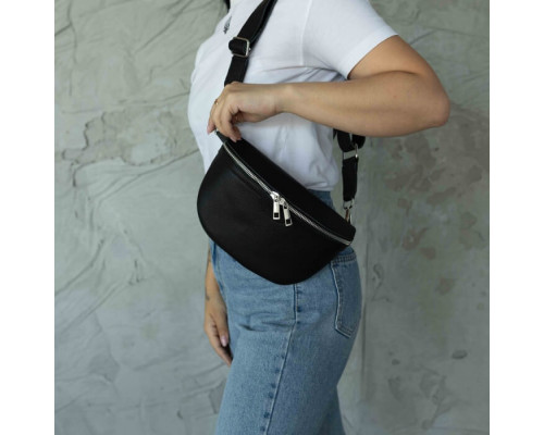 Жіноча сумка на пояс бананка Dallas чорна