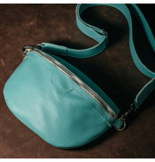 Жіноча сумка на пояс бананка Dallas бірюза