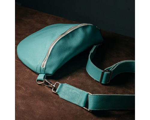 Жіноча сумка на пояс бананка Dallas бірюза
