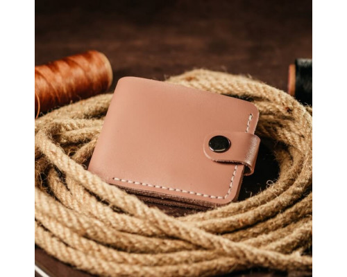 Женский розовый кошелек Бифолд