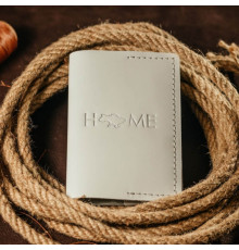 Обложка на паспорт женская белая Home