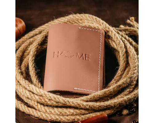 Обложка на паспорт женская розовая Home