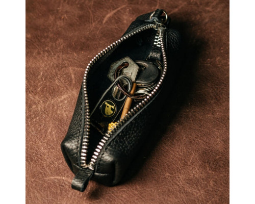 Женский набор ЦЕ ВСЕ ТОБІ из сумки Джорджия, кошелька Бифолд и ключницы в черном цвете