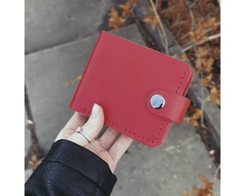 Женский набор ЦЕ ВСЕ ТОБІ из сумки Джорджия, кошелька Бифолд и ключницы в  красном цвете