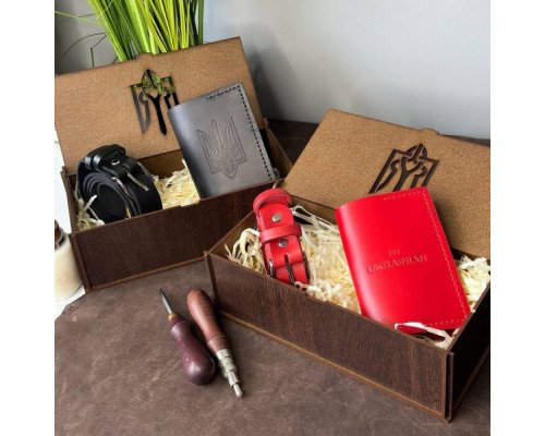 Женский подарочный набор из ремня Dakota и обложка на паспорт