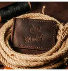 Зажим для денег коричневый Джокер