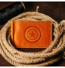 Зажим для денег рыжий Капитан Америка