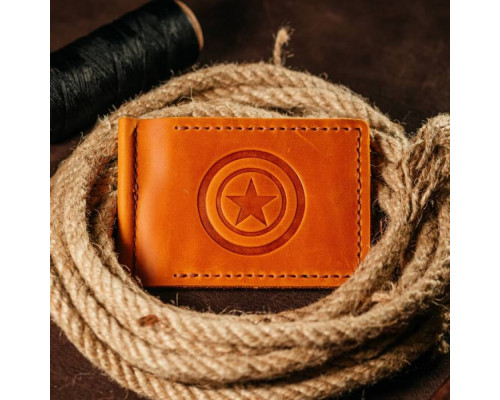 Зажим для денег рыжий Капитан Америка