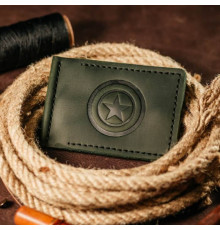 Зажим для денег зеленый Капитан Америка