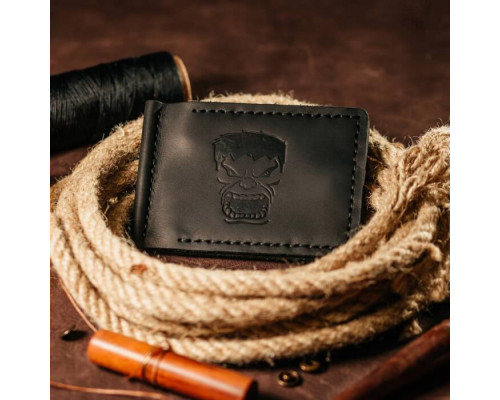 Зажим для денег черный Халк