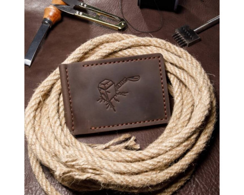 Зажим для денег коричневый Молот