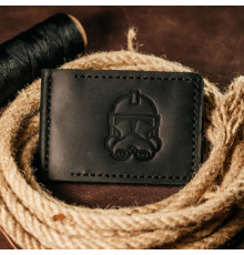 Зажим для денег черный Клон