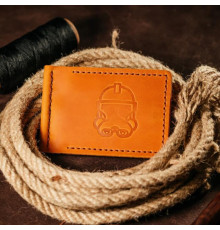 Зажим для денег рыжий Клон