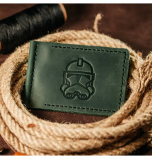 Зажим для денег зеленый Клон