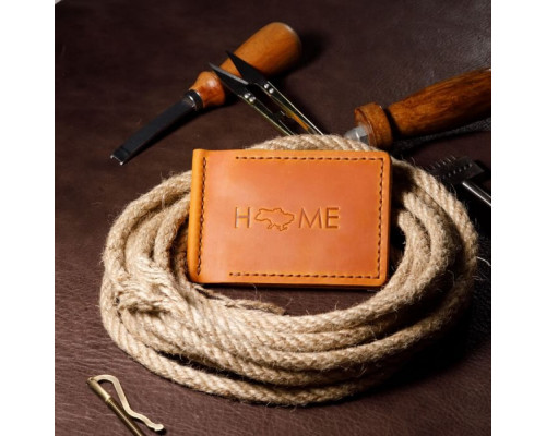 Зажим для денег рыжий Home