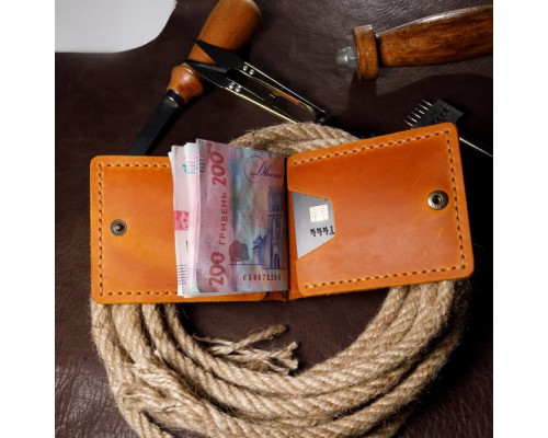 Зажим для денег рыжий Home