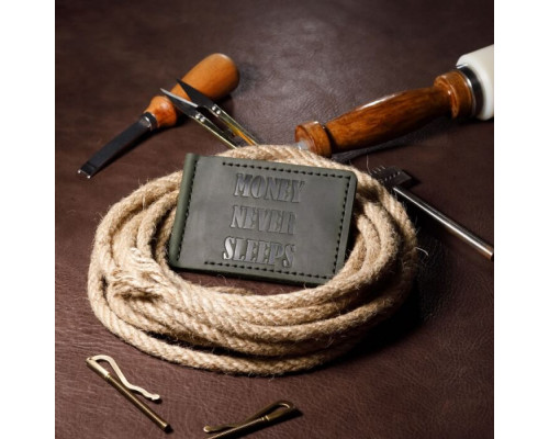 Зажим для денег зеленый MNS