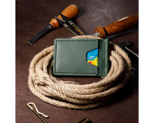 Зажим для денег зеленый MNS