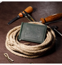 Зажим для денег зеленый Крестный отец