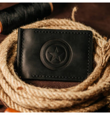 Зажим для денег черный Капитан Америка