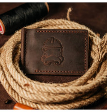 Зажим для денег коричневый Клон