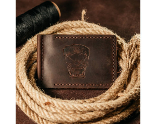 Зажим для денег коричневый Халк