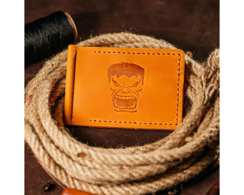 Зажим для денег рыжий Халк