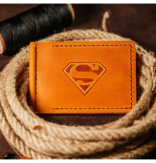 Зажим для денег рыжий Superman