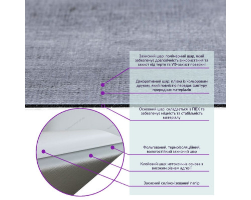 Самоклеющаяся виниловая плитка 600х300х1,5мм, цена за 1 шт. (СВП-110) Глянец SW-00000499