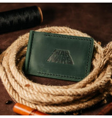 Зажим для денег зеленый Star wars