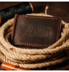 Зажим для денег коричневый Groot