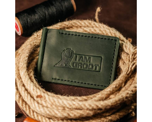 Зажим для денег зеленый Groot