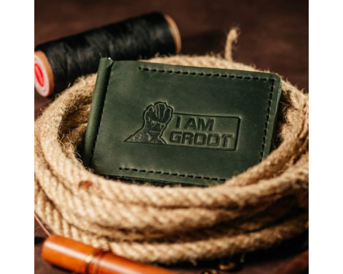 Зажим для денег зеленый Groot