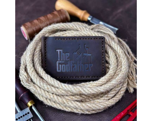 Зажим для денег коричневый Крестный отец