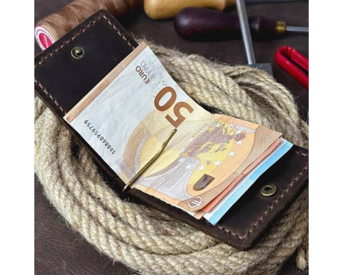 Зажим для денег коричневый Крестный отец