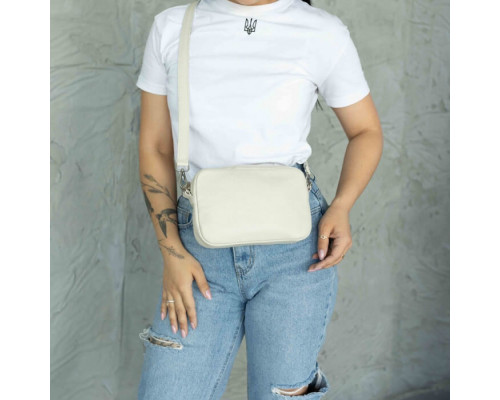 Женская сумка Париж бежевая