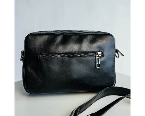 Женская сумка Париж черная гладкая