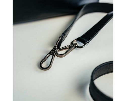 Женская сумка Париж черная гладкая