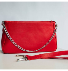 Женская сумка Вирджиния красная  глянец
